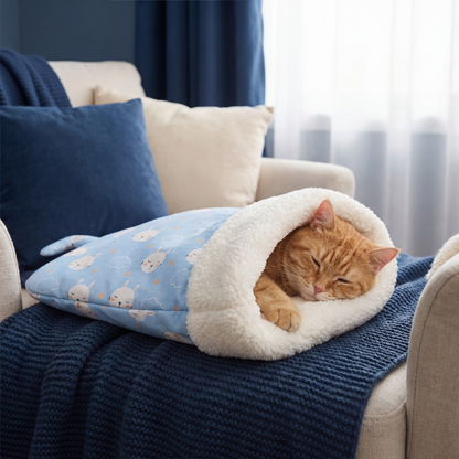 Cozy Cat Sleeping Bag Cuddle Bed