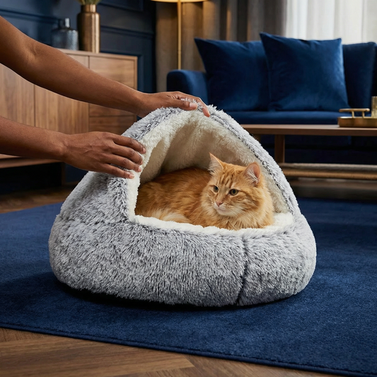 2-in-1 Cat Cuddle Cave