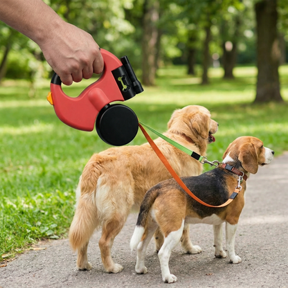 Practical Anti-Tangle Double Dog Leash