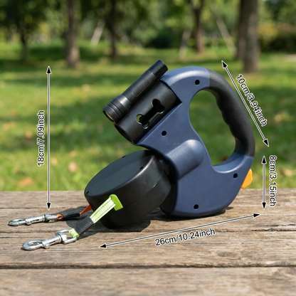 Practical Anti-Tangle Double Dog Leash
