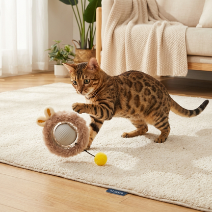 Interactive Ball with Tail for Cats