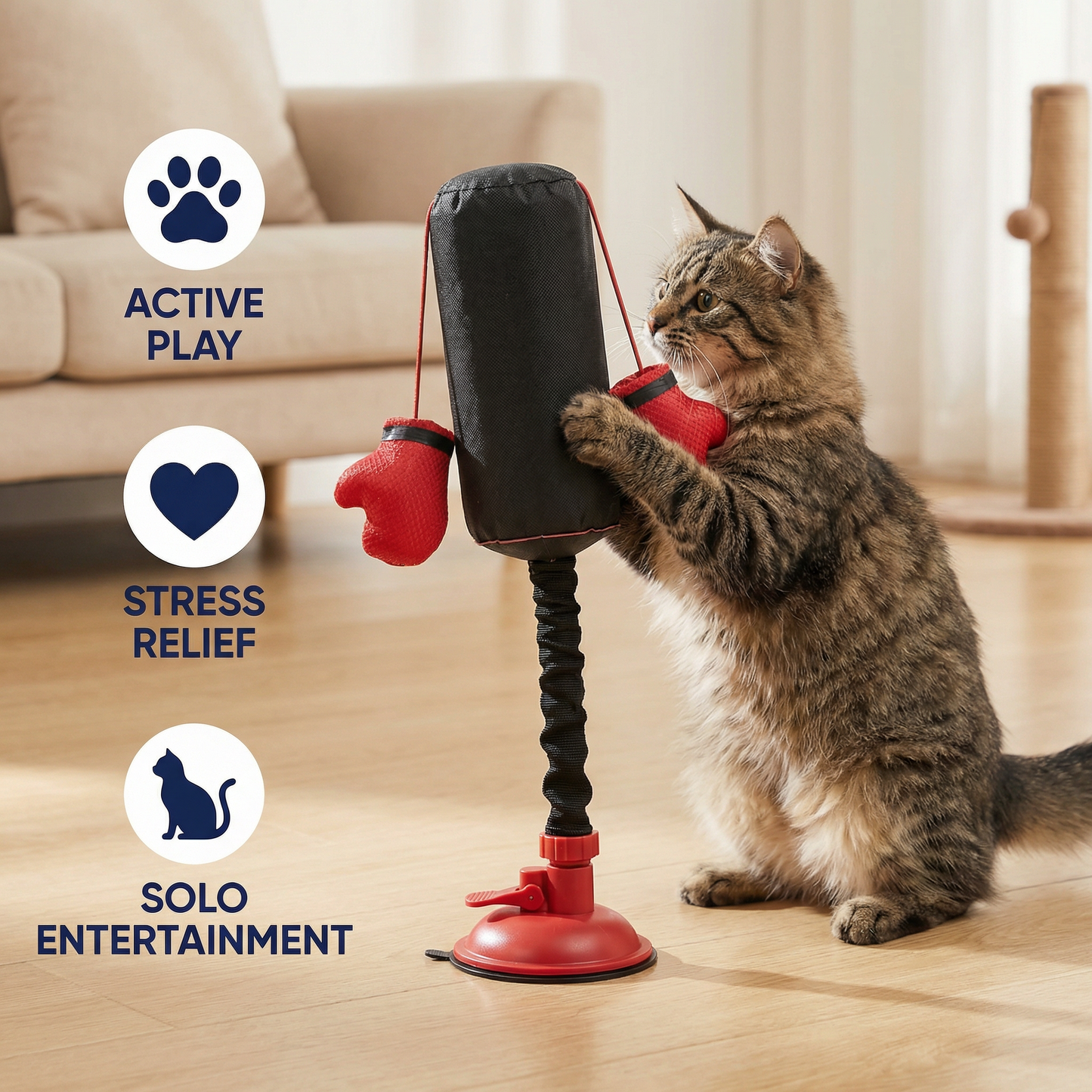 Interactive Punching Bag Cat Toy