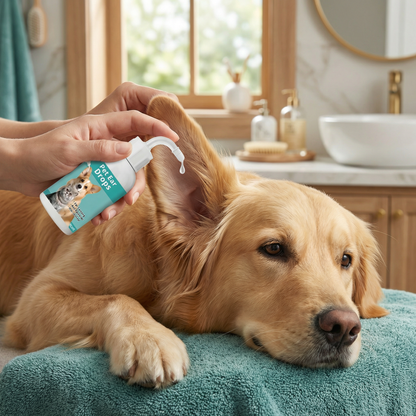 Natural Ear Cleaning Solution for Dogs