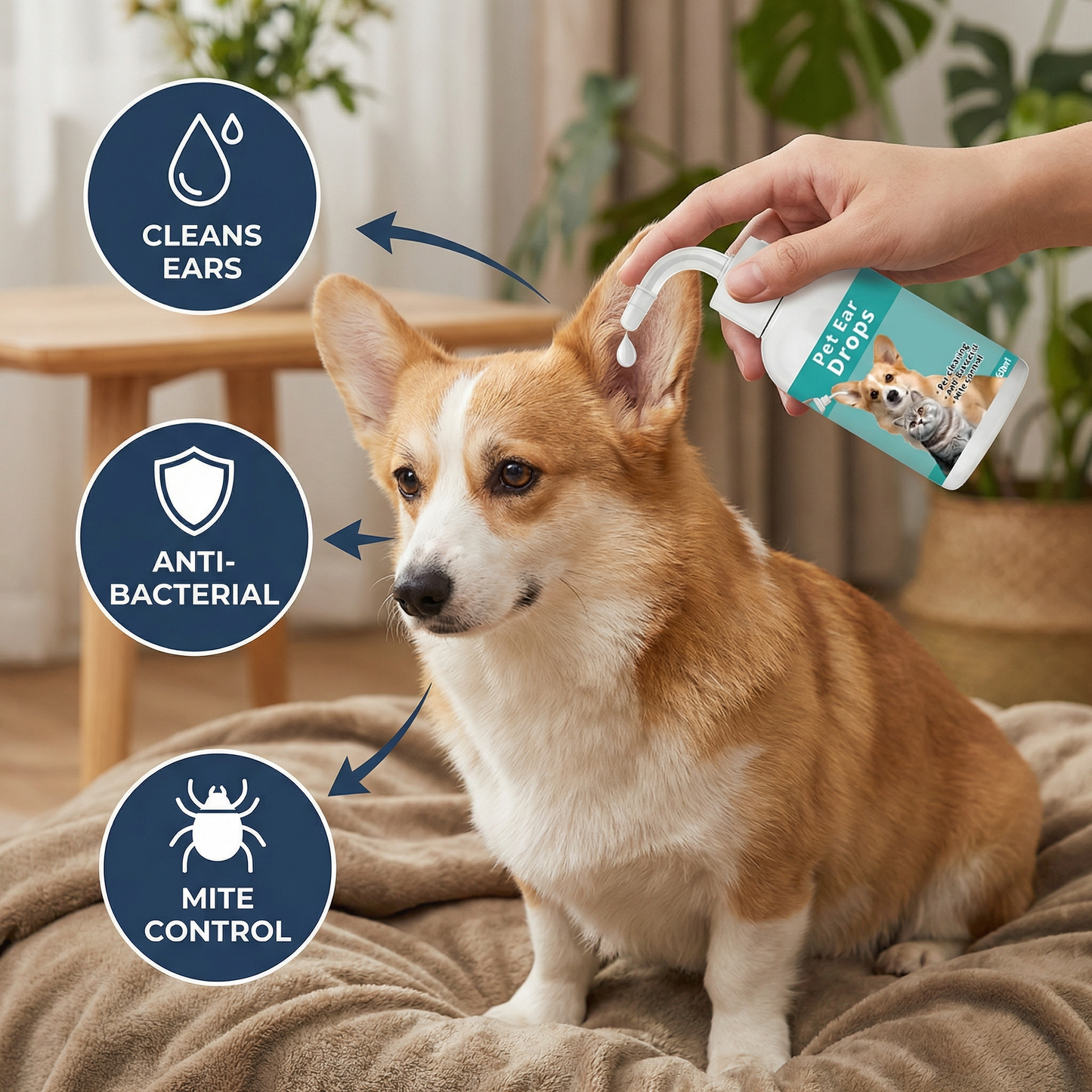 Natural Ear Cleaning Solution for Dogs