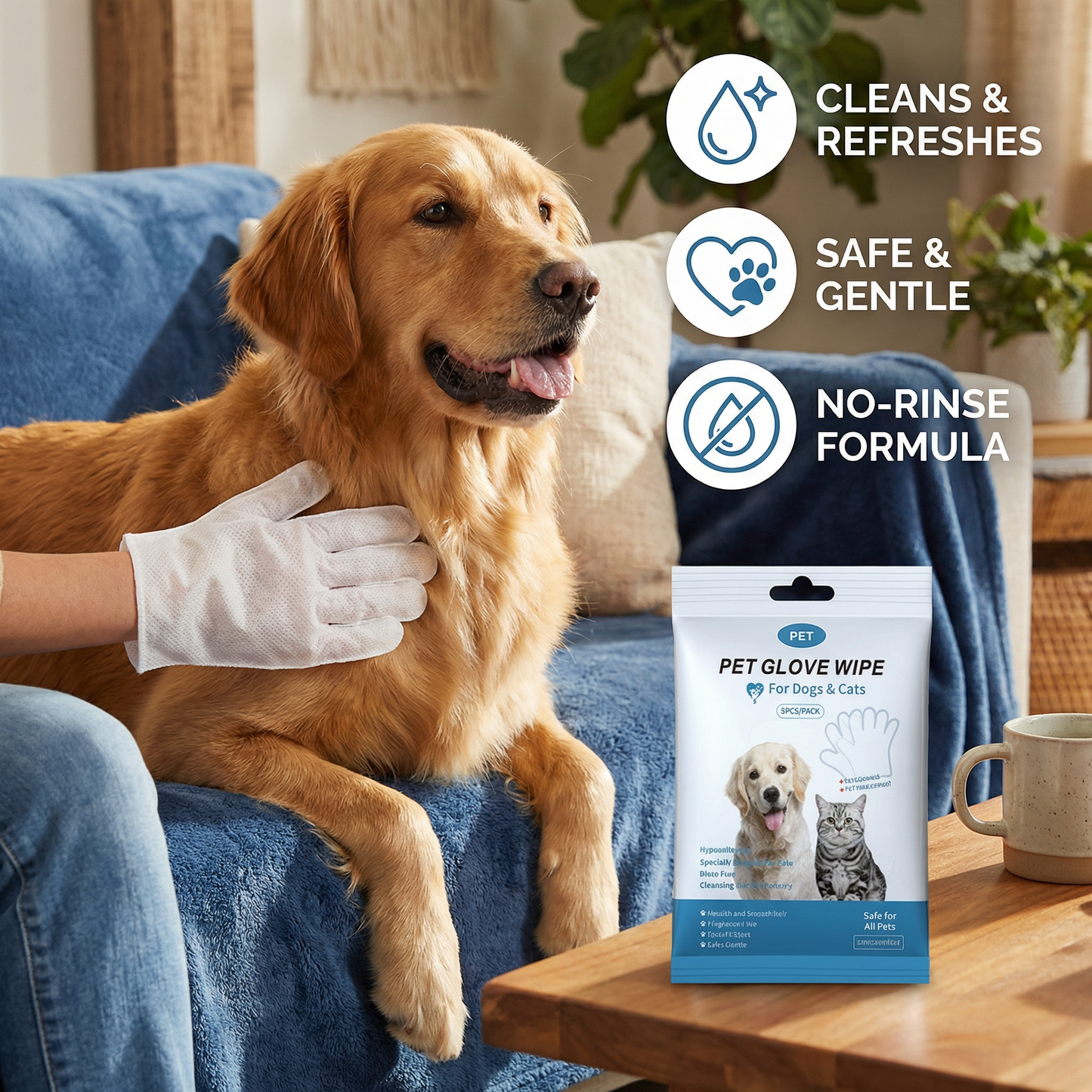 Glove Cleaning Wipes for Pets