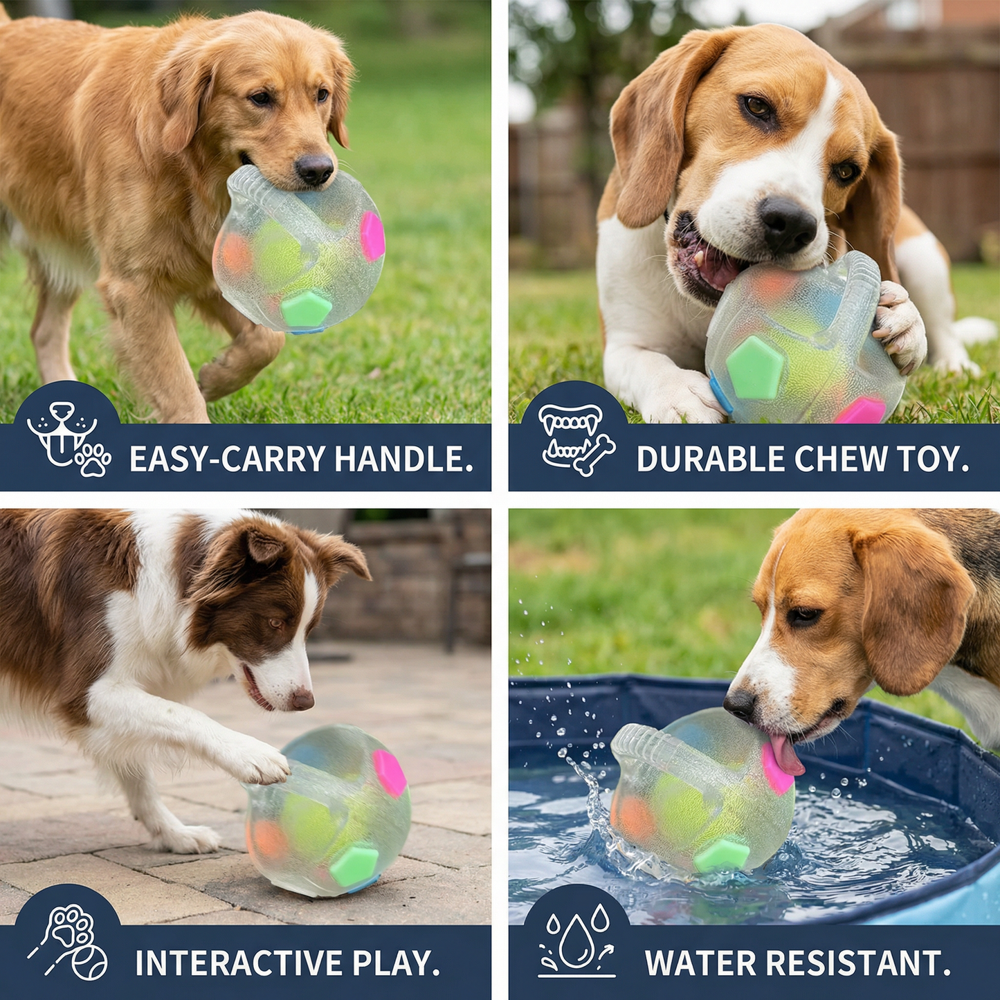 Durable Stress Relief Toy Ball for Dogs