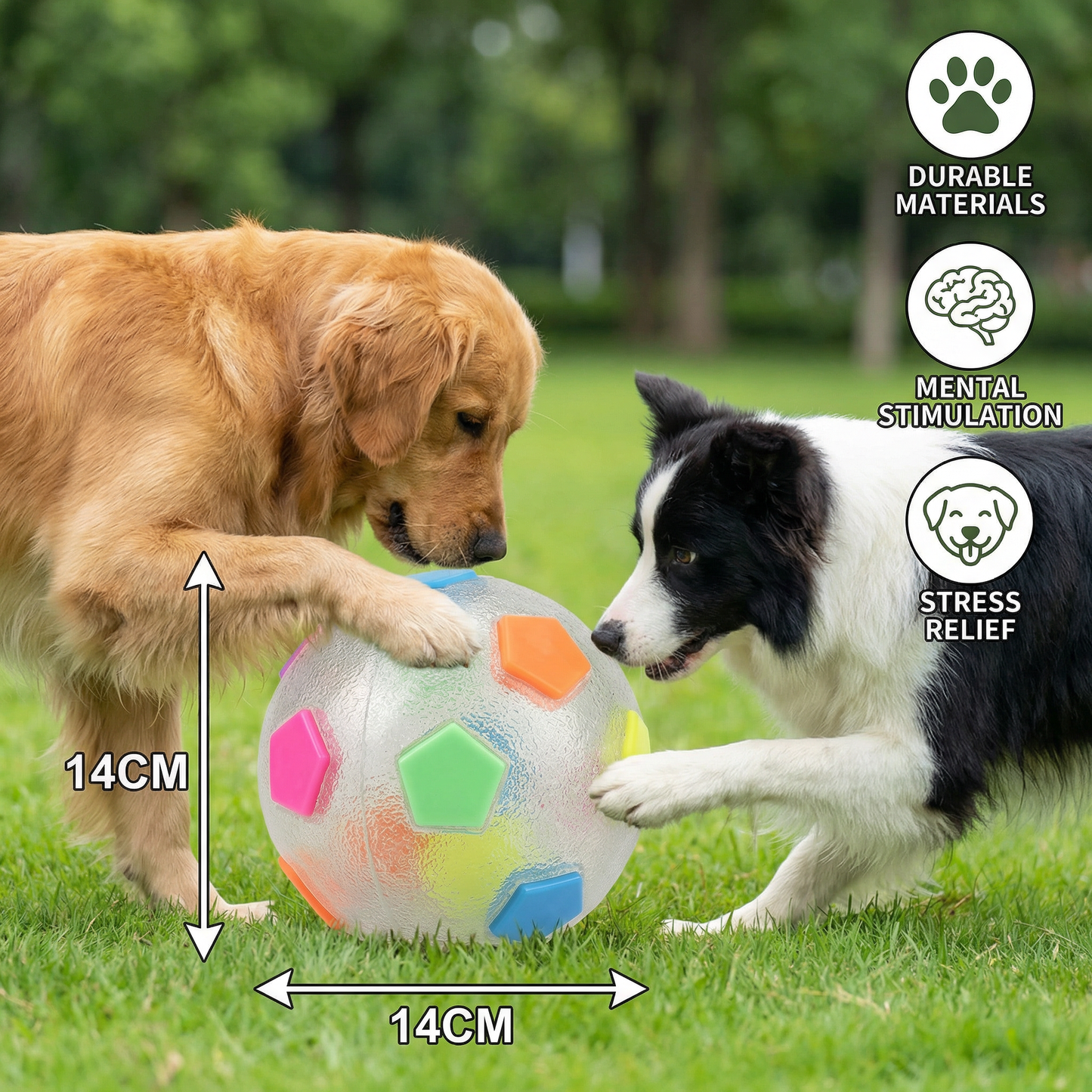 Durable Stress Relief Toy Ball for Dogs