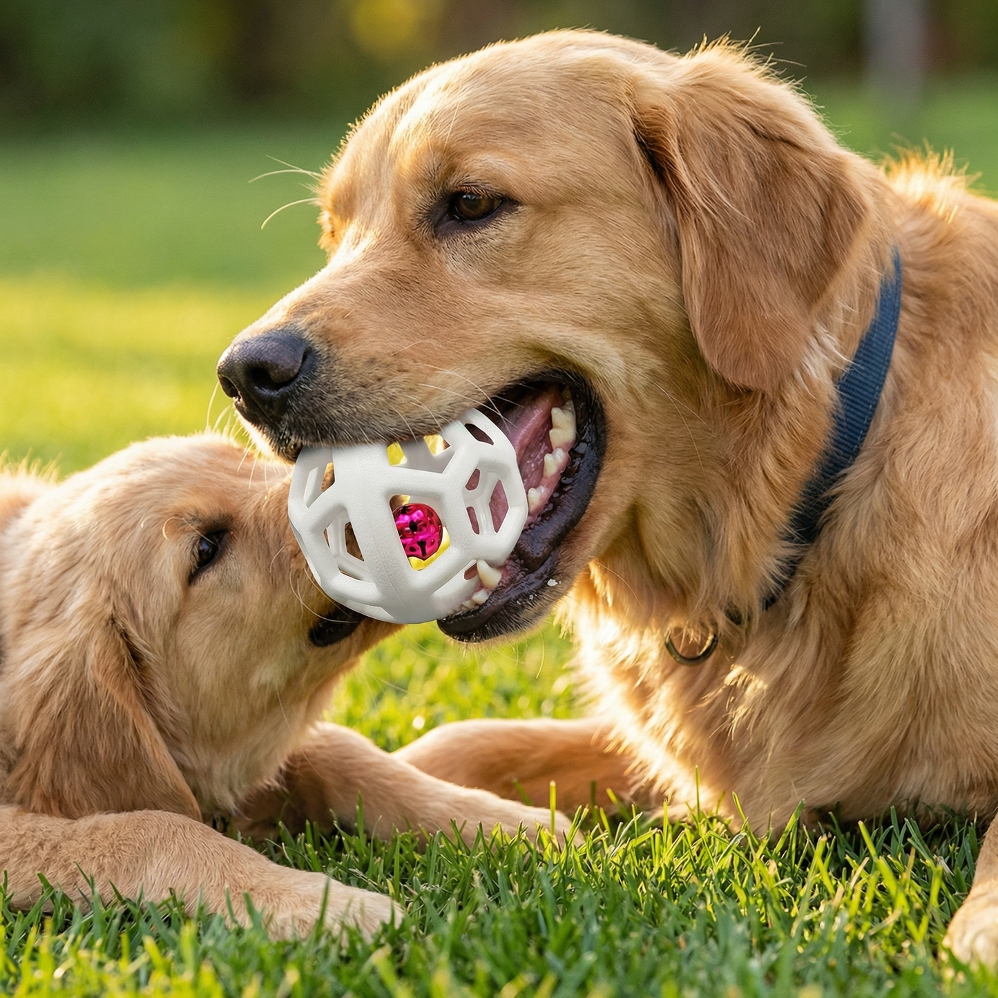 Dog Bell Ball Toy – Resistant Dental Care and Training