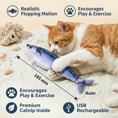 Interactive Wobbly Fish Cat Toy