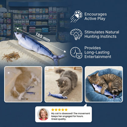 Interactive Wobbly Fish Cat Toy