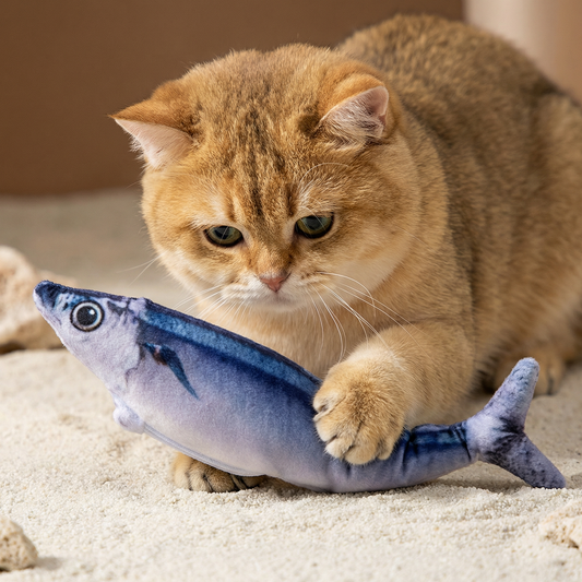 Interactive Wobbly Fish Cat Toy