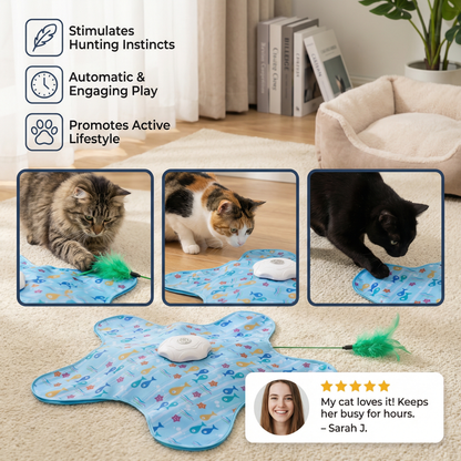 HuntingFun Pro – Automatic Teaser Toy for Active House Cats
