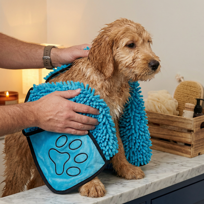 Ultra-Absorbent and Quick-Drying Pet Towel Made of Microfiber