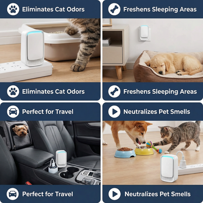 Mobile Air Purifier & Odor Eliminator – Ideal Against Pet Odors