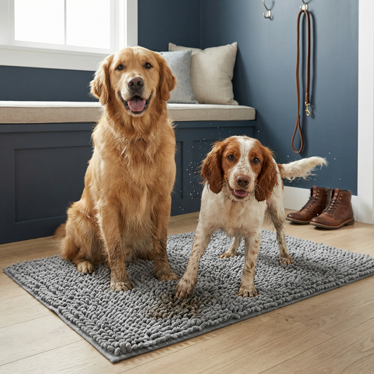 Dog Dirt-Trapping Mat – Absorbent, Non-Slip & Washable