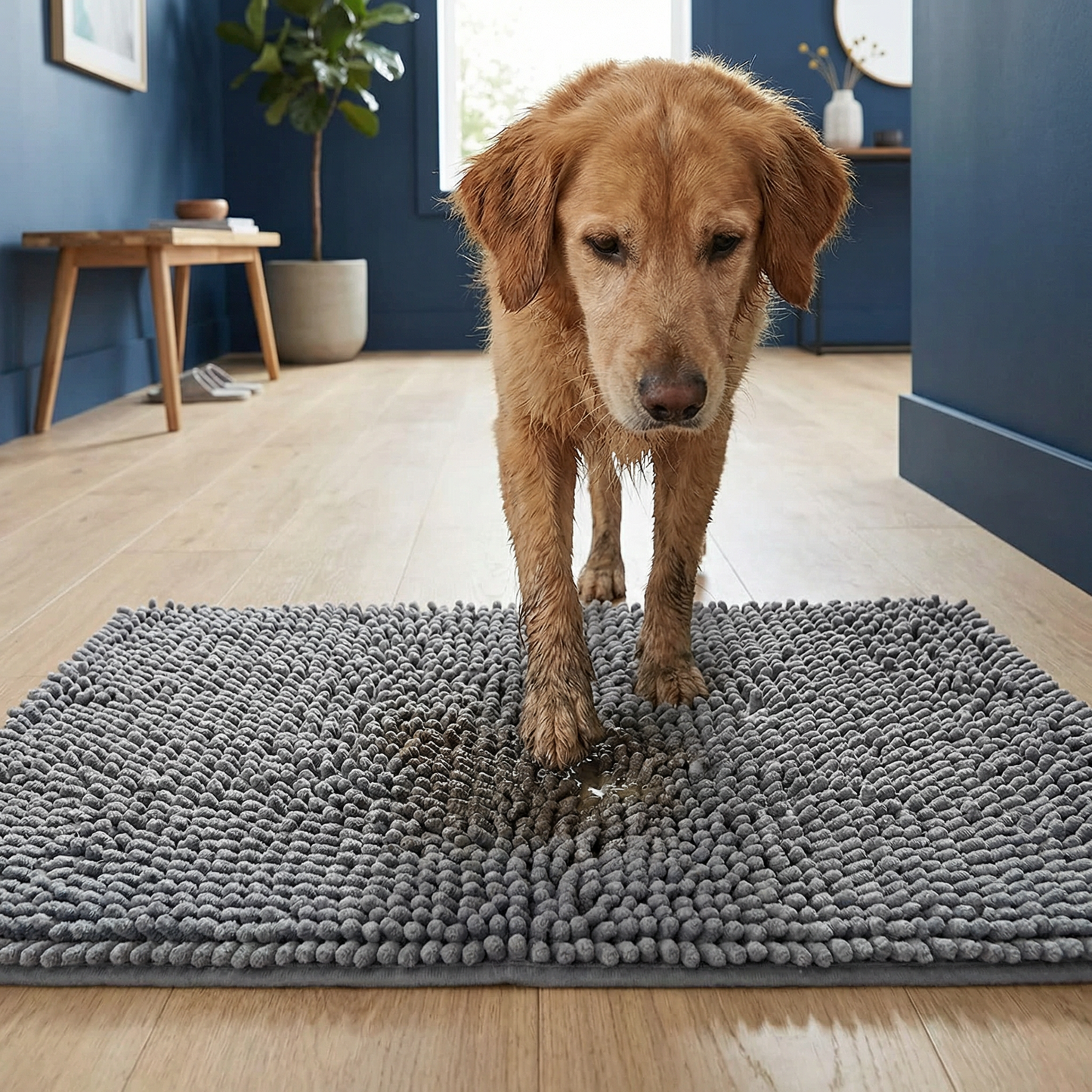 Dog Dirt-Trapping Mat – Absorbent, Non-Slip & Washable
