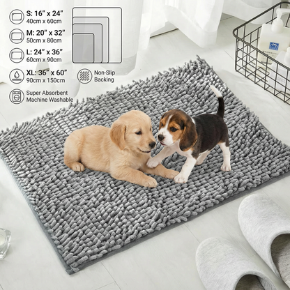 Dog Dirt-Trapping Mat – Absorbent, Non-Slip & Washable