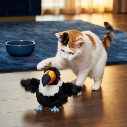 Flapping and Chirping Bird Cat Toy