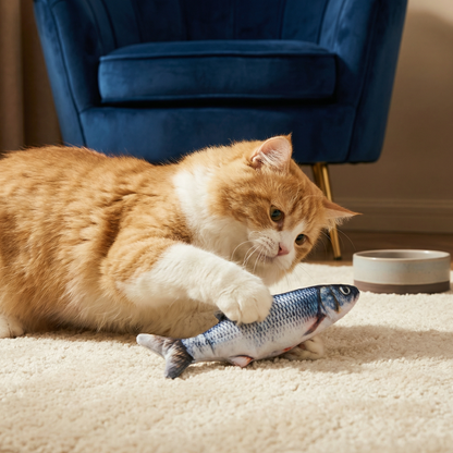 Interactive Wobbly Fish Cat Toy