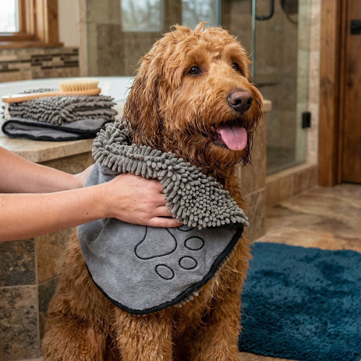 Ultra-Absorbent and Quick-Drying Pet Towel Made of Microfiber