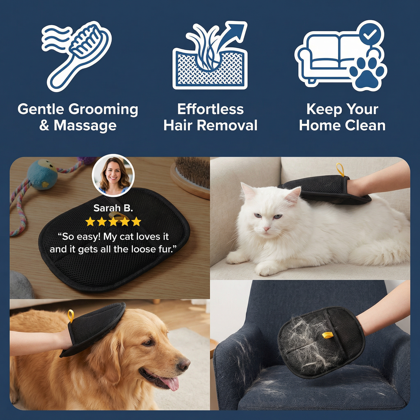 Practical Hair Removal Glove