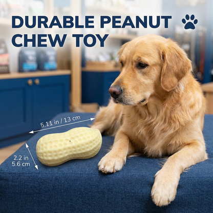 Durable Peanut Chew Toy for Dogs