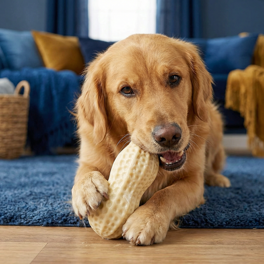 Durable Peanut Chew Toy for Dogs