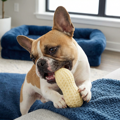 Durable Peanut Chew Toy for Dogs