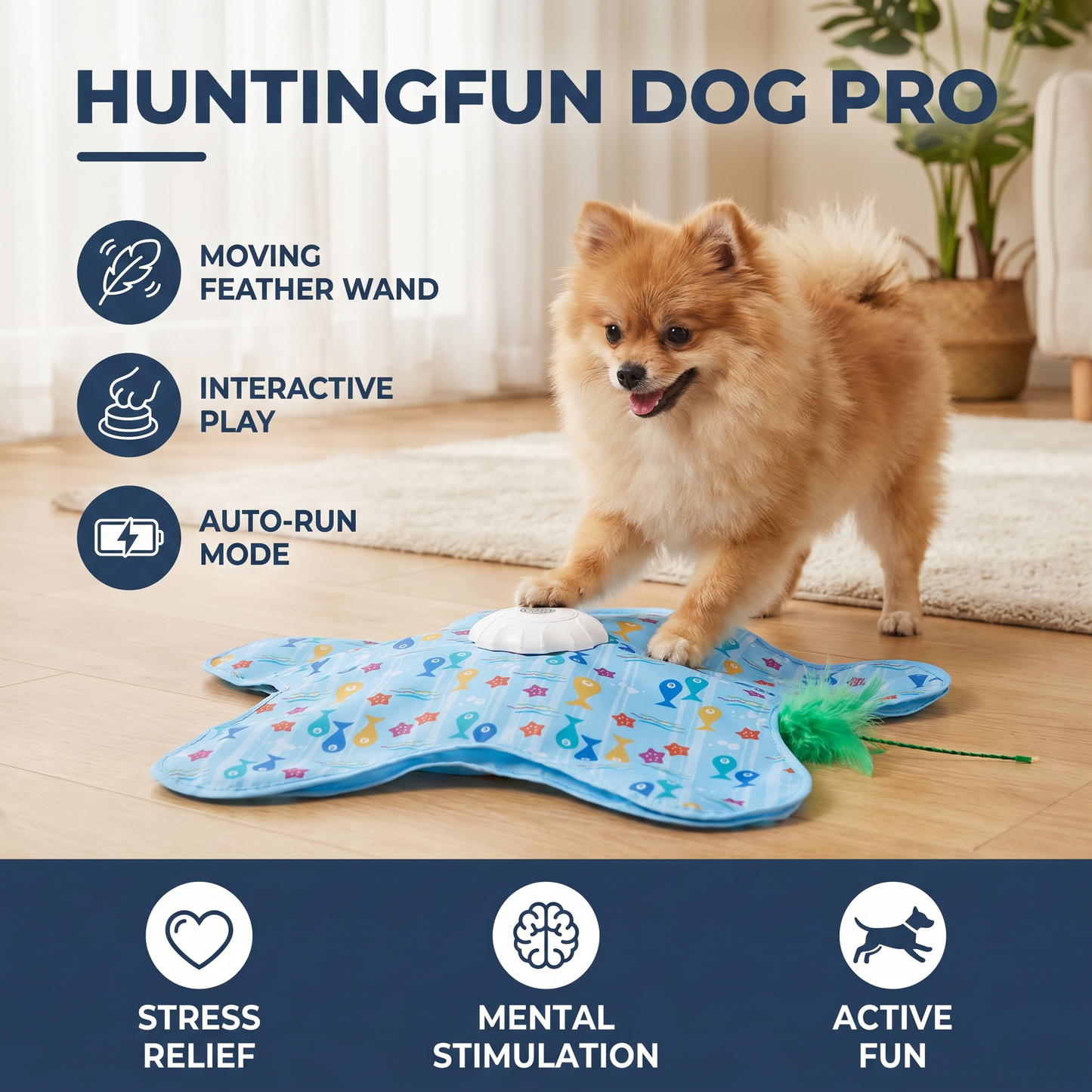 HuntingFun Dog Pro – Automatic Dog Toy for Stress Relief and Playtime Fun