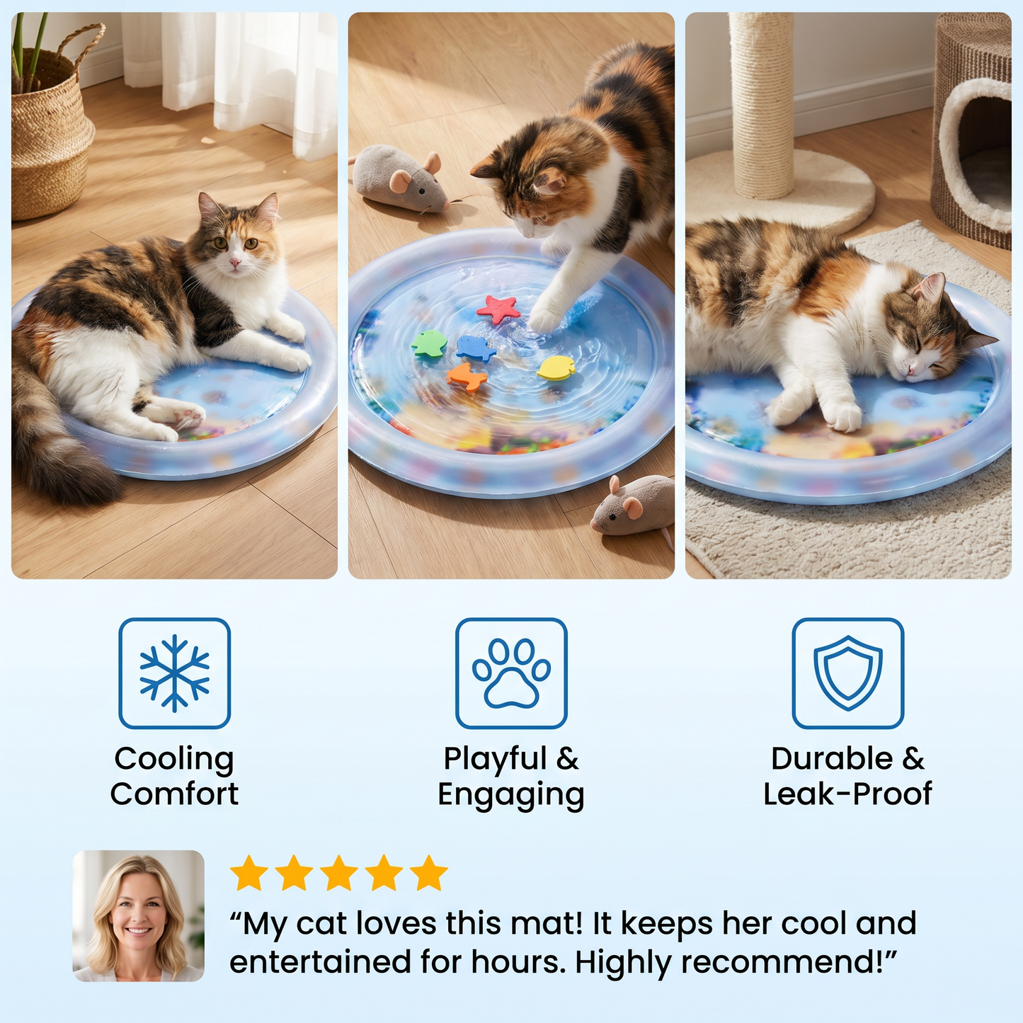Cooling Play Water Bed for Cats 2.0