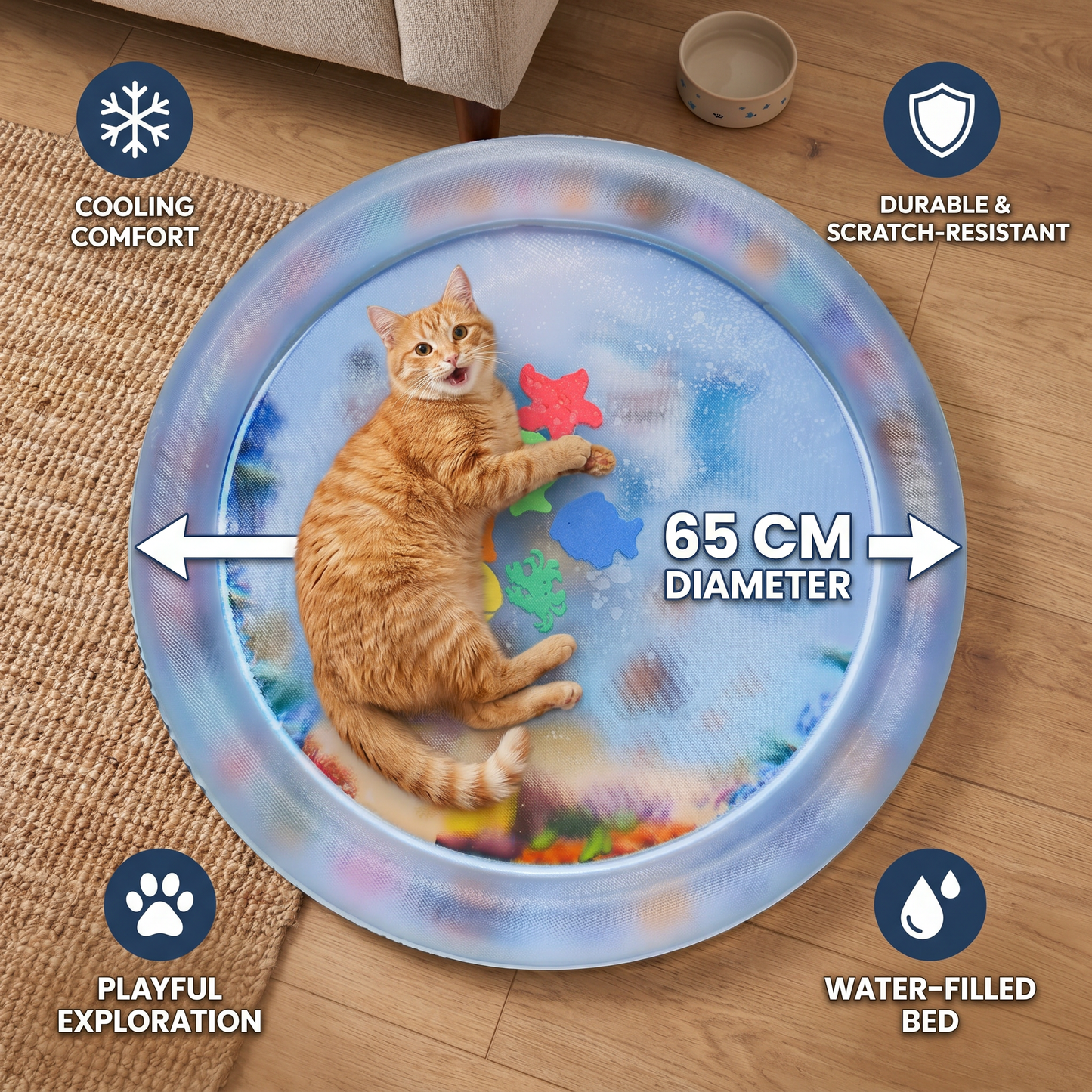 Cooling Play Water Bed for Cats 2.0