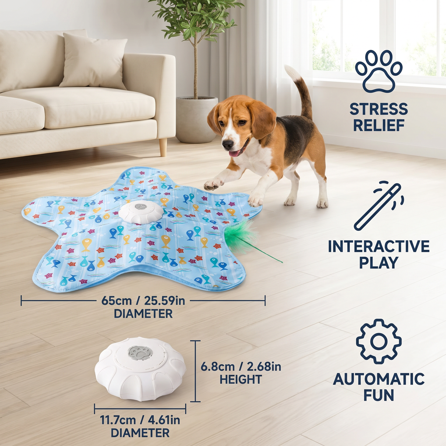 HuntingFun Dog Pro – Automatic Dog Toy for Stress Relief and Playtime Fun
